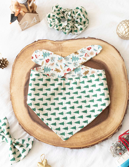 Frosty Festivities Reversible Pet Bandana