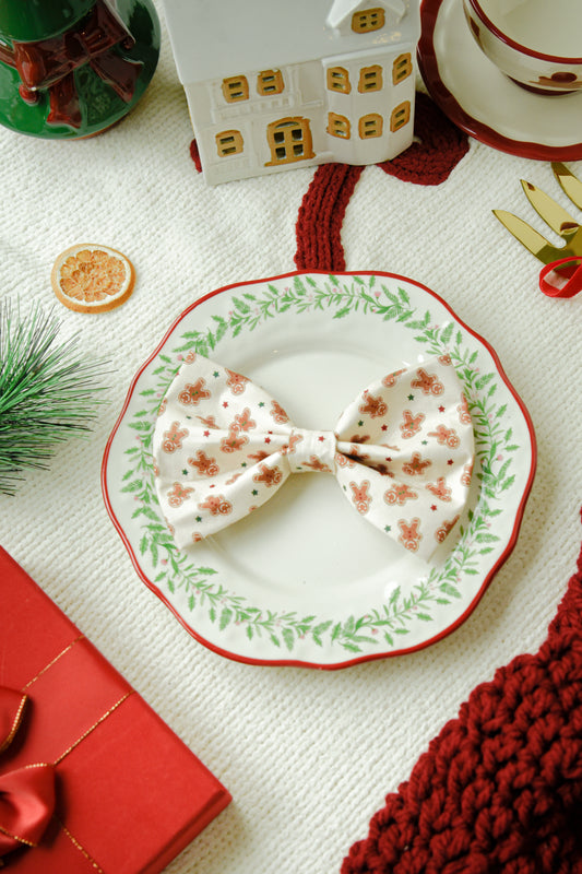 Gingerbread Pet Bow Tie