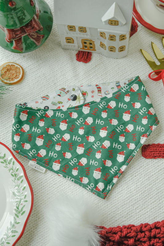 HOHO Christmas Reversible Dog Bandana