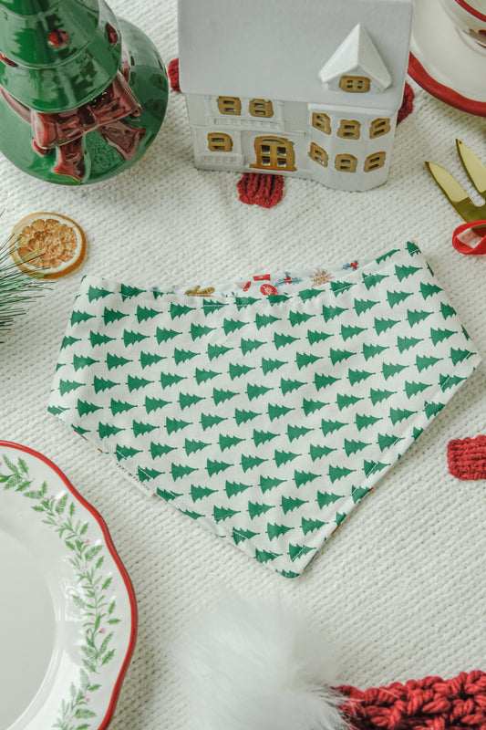 Frosty Festivities Reversible Dog Bandana