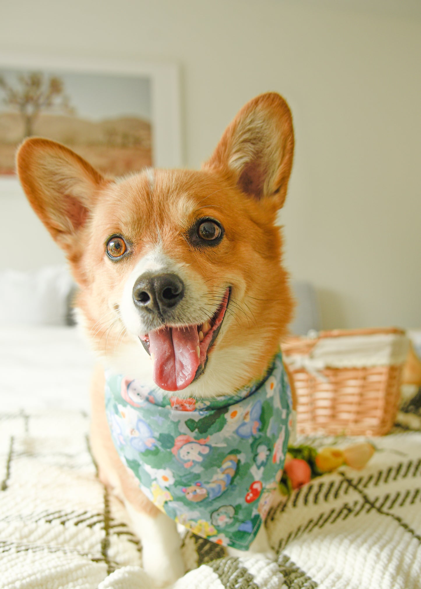 The Fairytale Forest Reversible Bandana | Snap-On Cotton Pet Scarf