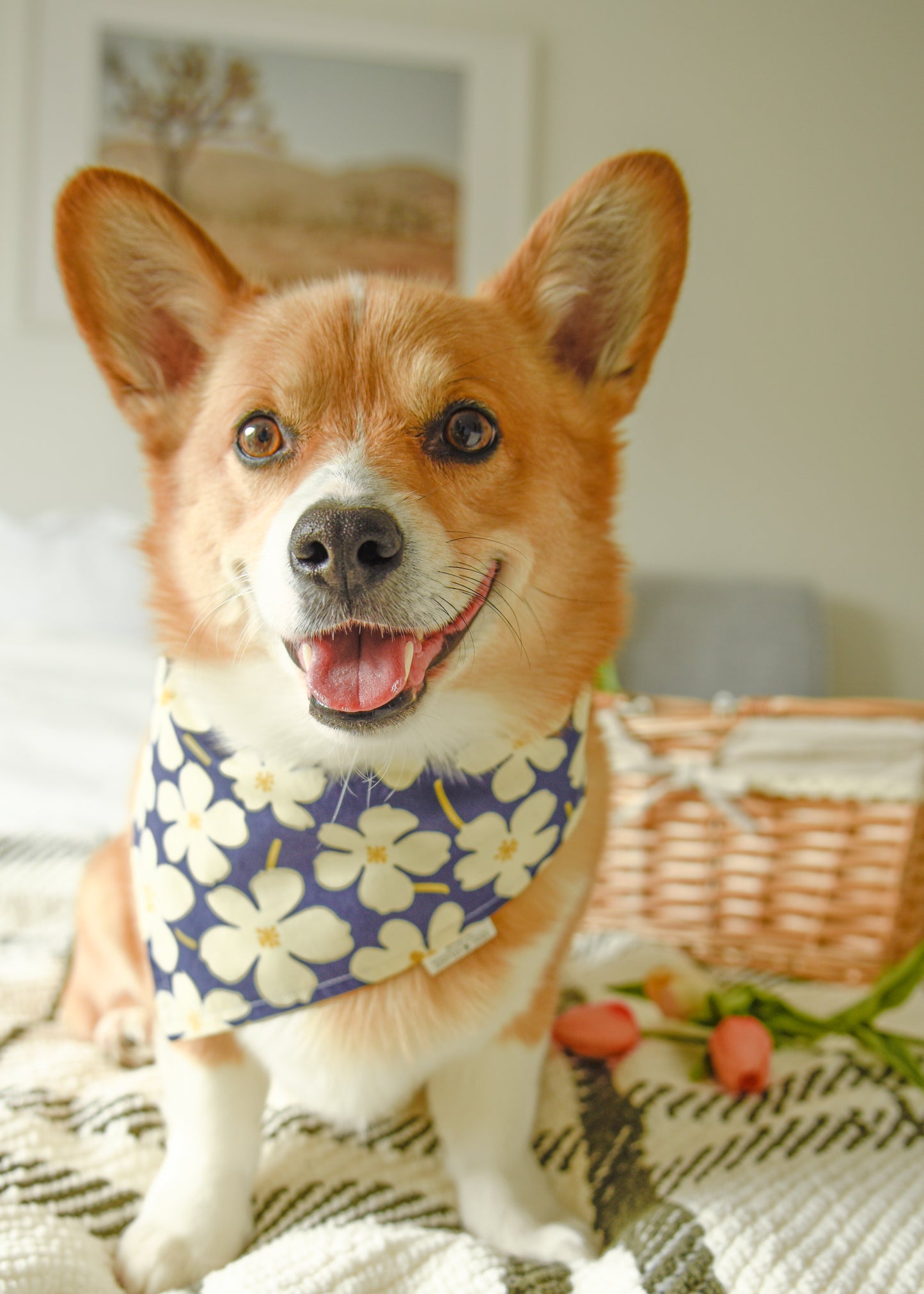 The Indigo Bloom Bandana