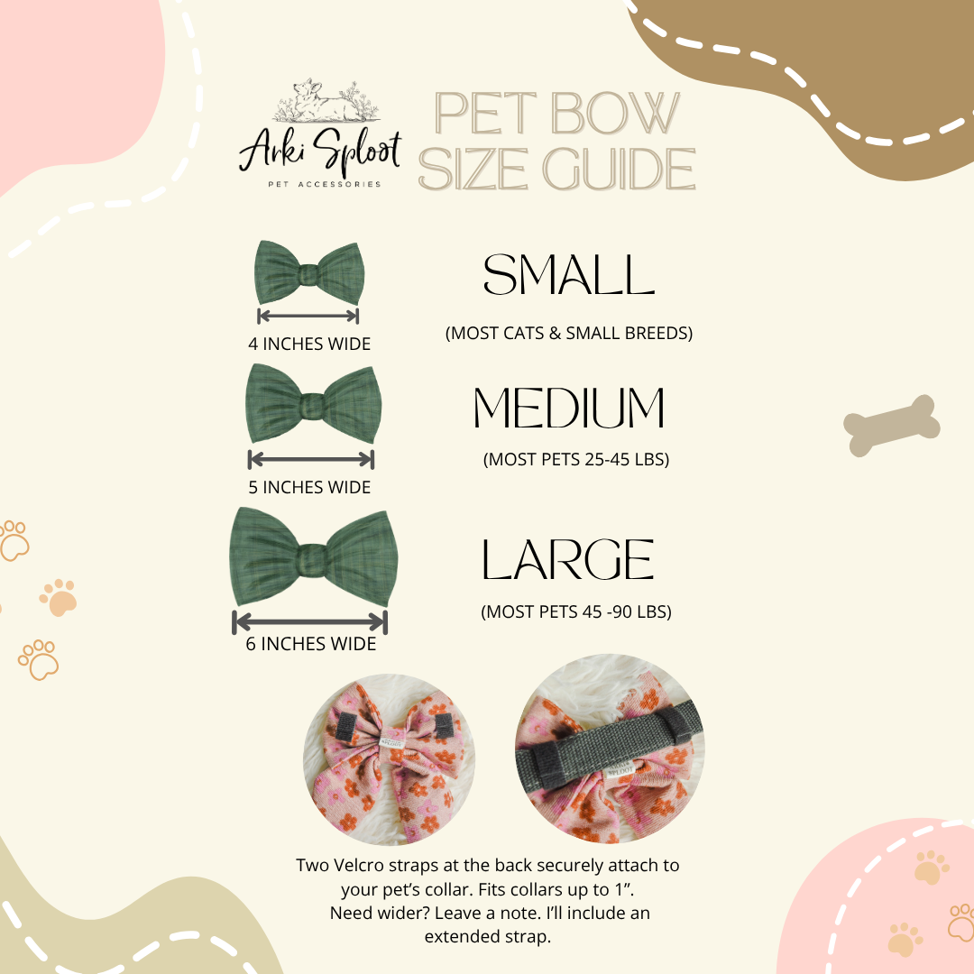 Cherry Corduroy Pet Sailor Bow